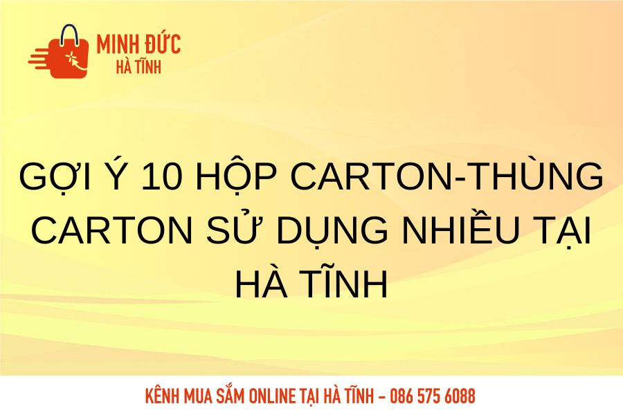 Goi y 10 hop carton thung carton su dung nhieu tai Ha tinh