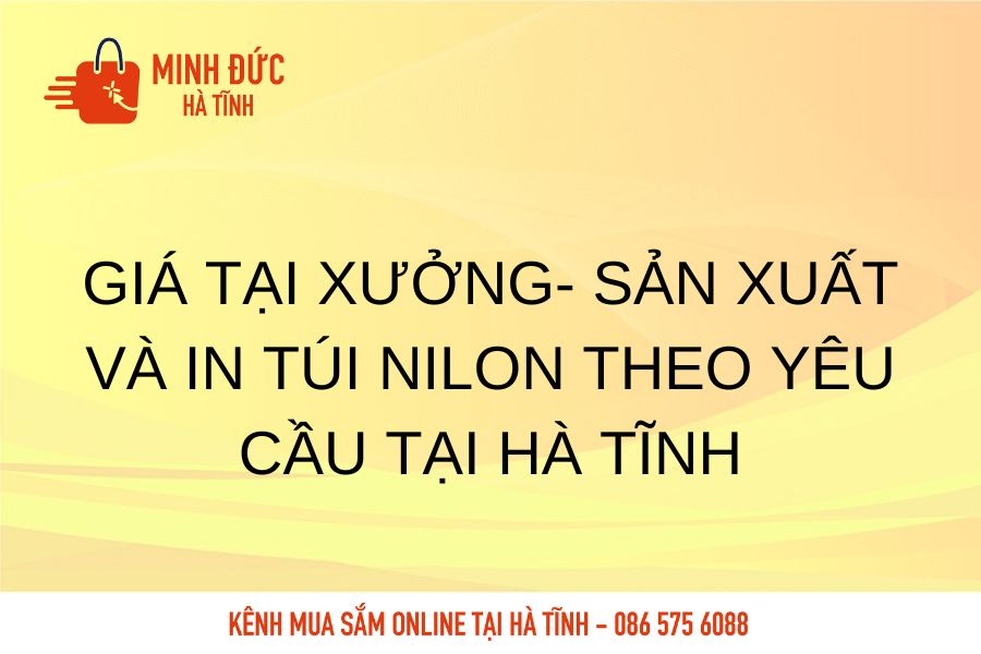 Gia tai xuong san xuat va in tui nilon theo yeu cau tai Ha Tinh