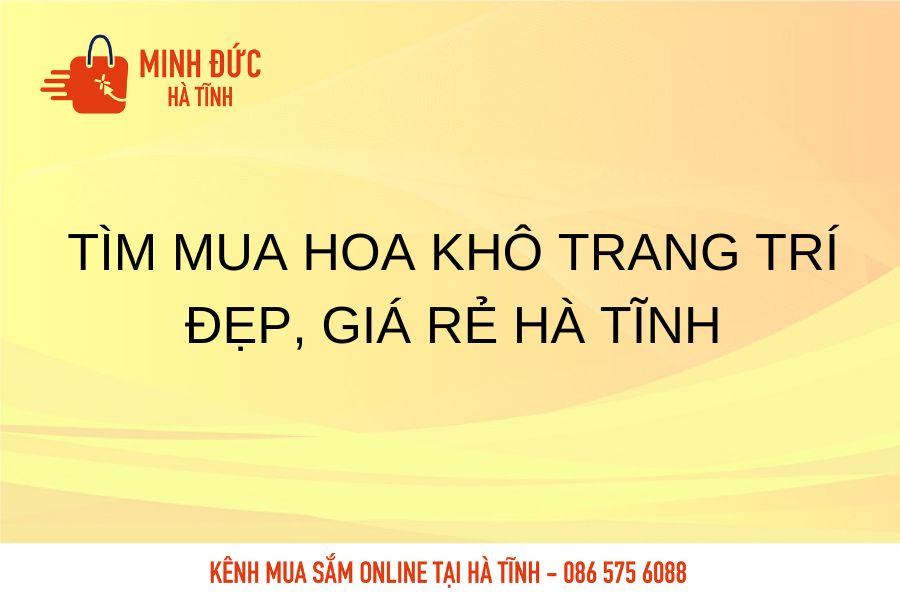 Tim hoa kho trang tri dep, gia re Ha Tinh
