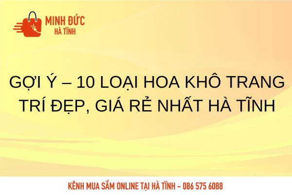 Gợi ý – 10 loại hoa khô trang trí đẹp, giá rẻ nhất Hà Tĩnh