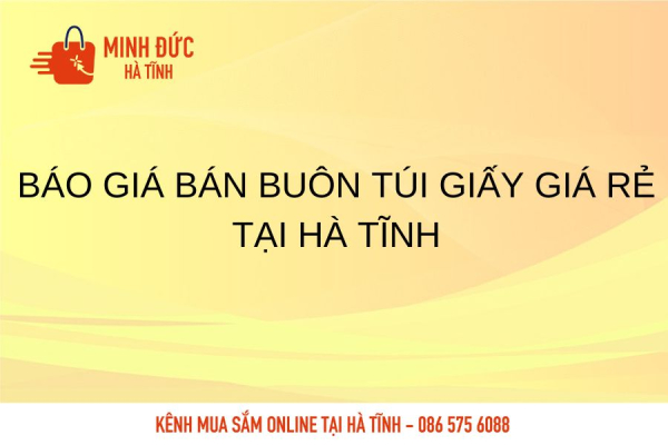 Báo giá bán buôn túi giấy giá rẻ tại Hà Tĩnh