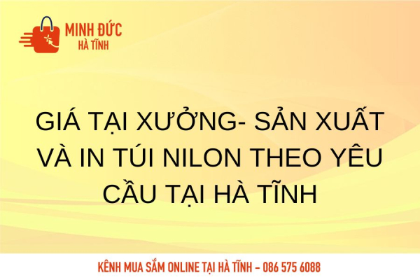 Giá Tại Xưởng- Sản xuất và in túi nilon theo yêu cầu tại Hà Tĩnh