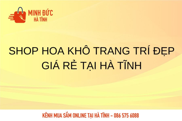 Shop hoa khô trang trí đẹp giá rẻ tại Hà Tĩnh