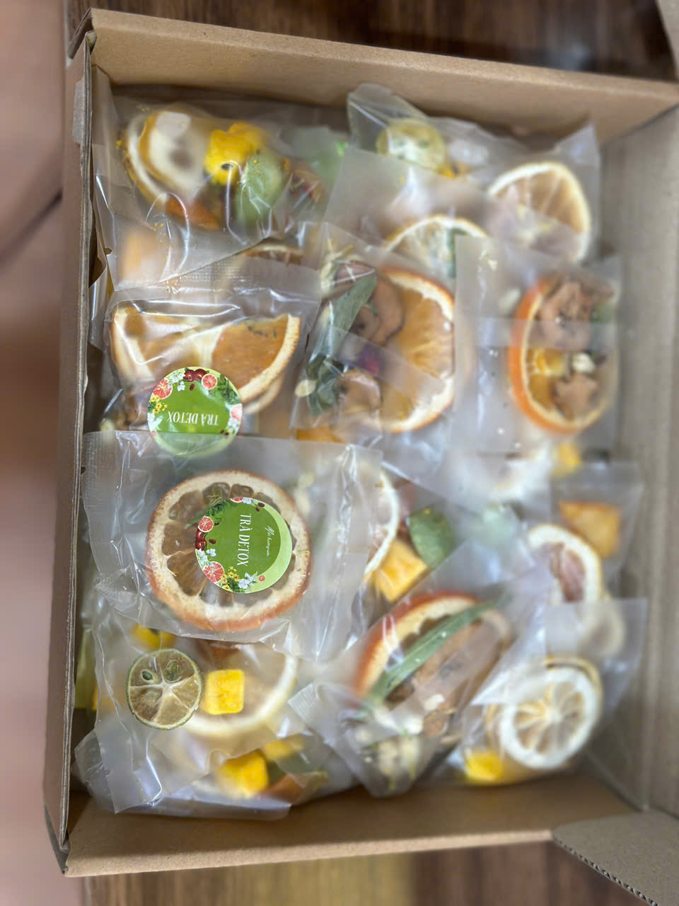 Trà detox cam sả - Trần Gia Trà